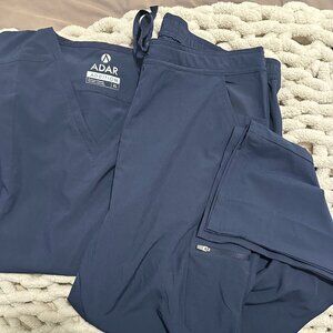 *NEVER WORN* ADAR Navy straight pant Scrub Set size XL